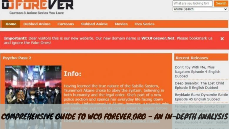 Comprehensive Guide to WCO Forever.org – An In-Depth Analysis