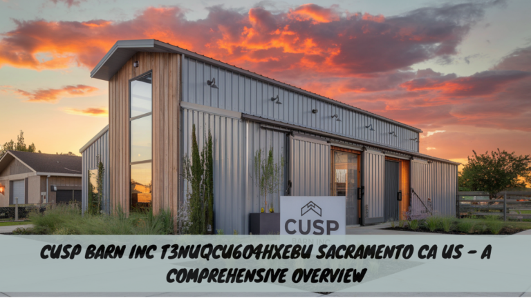 Cusp Barn Inc T3NUQCU6O4HXEBU Sacramento CA US – A Comprehensive Overview