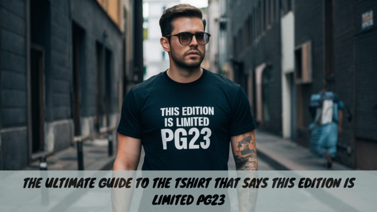 The Ultimate Guide to the Tshirt That Says This Edition Is Limited PG23