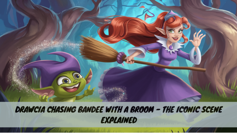 Drawcia Chasing Bandee with a Broom – The Iconic Scene Explained